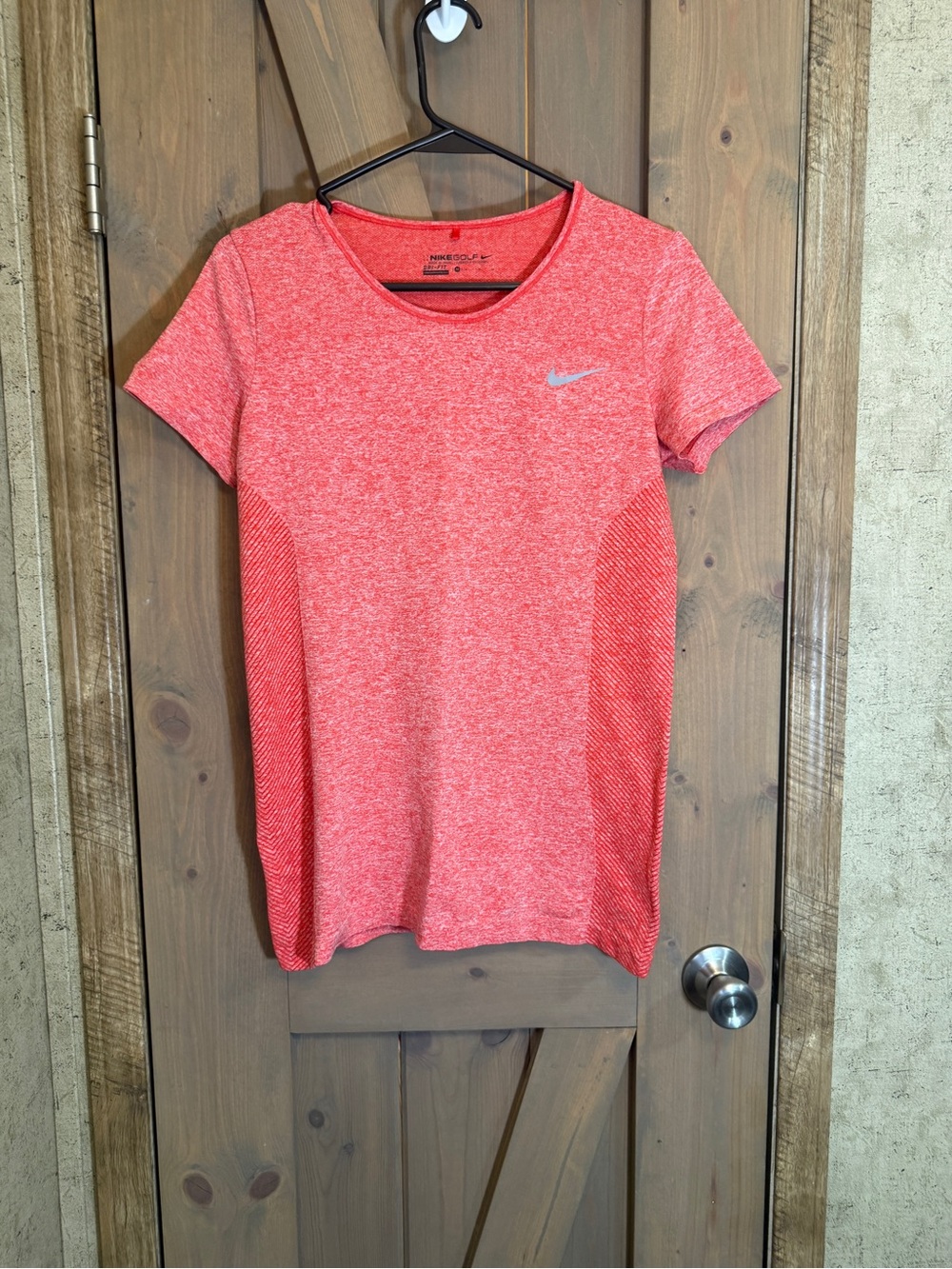 Nike Women's Coral Heather Short Sleeve Athletic Tee